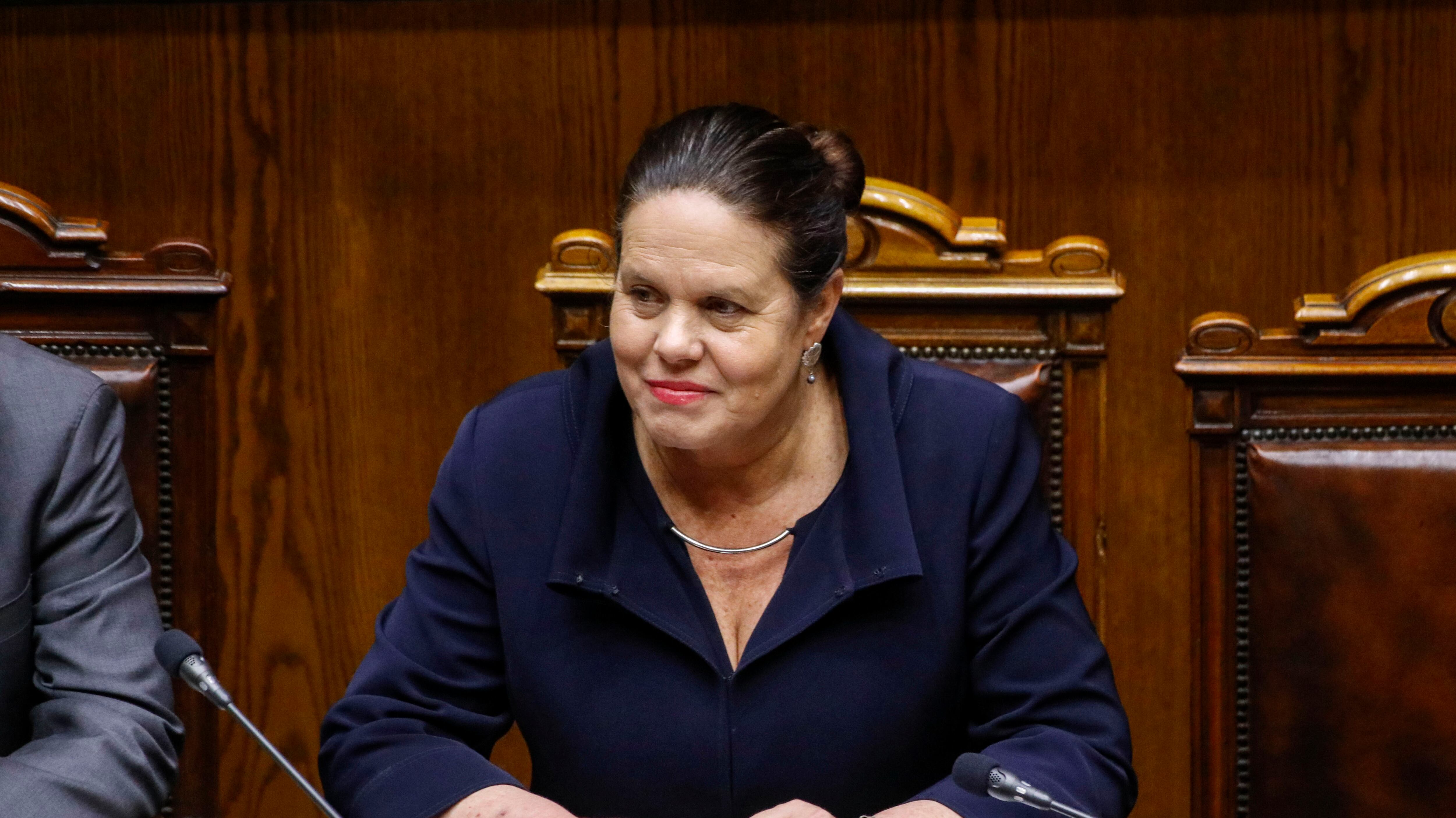 SENADO : 17 de diciembre 2024 | 17 DICIEMBRE 2024/VALPARAISO
La Ministra de Defensa, Maya Fernandez, durante la sesion del Senado.
FOTO: SEBASTIAN RIOS MORALES/AGENCIAUNO