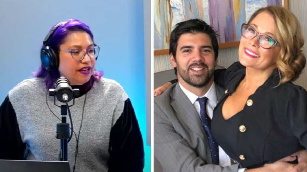 Ale Valle y Joaquín Lavín Jr.