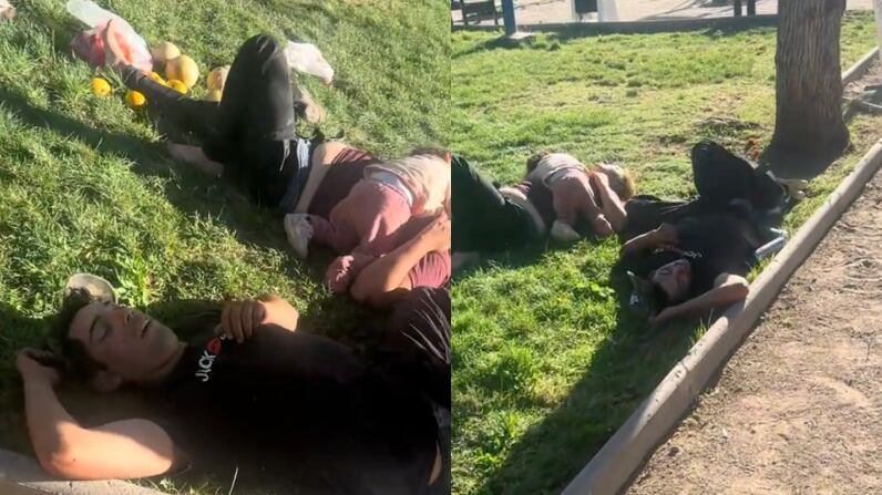 Lactante con sus padres ebrios en Puente Alto | Captura: TikTok @1uzfe34