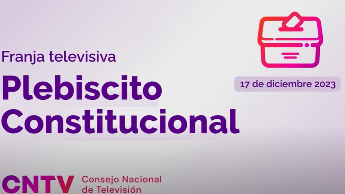 Franja televisiva | Plebiscito Constitucional
