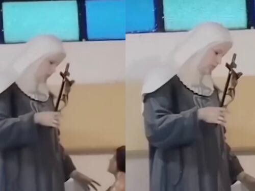 ¿Milagro o ilusión óptica? Video de una imagen religiosa “parpadeando” desata furor y debate en redes