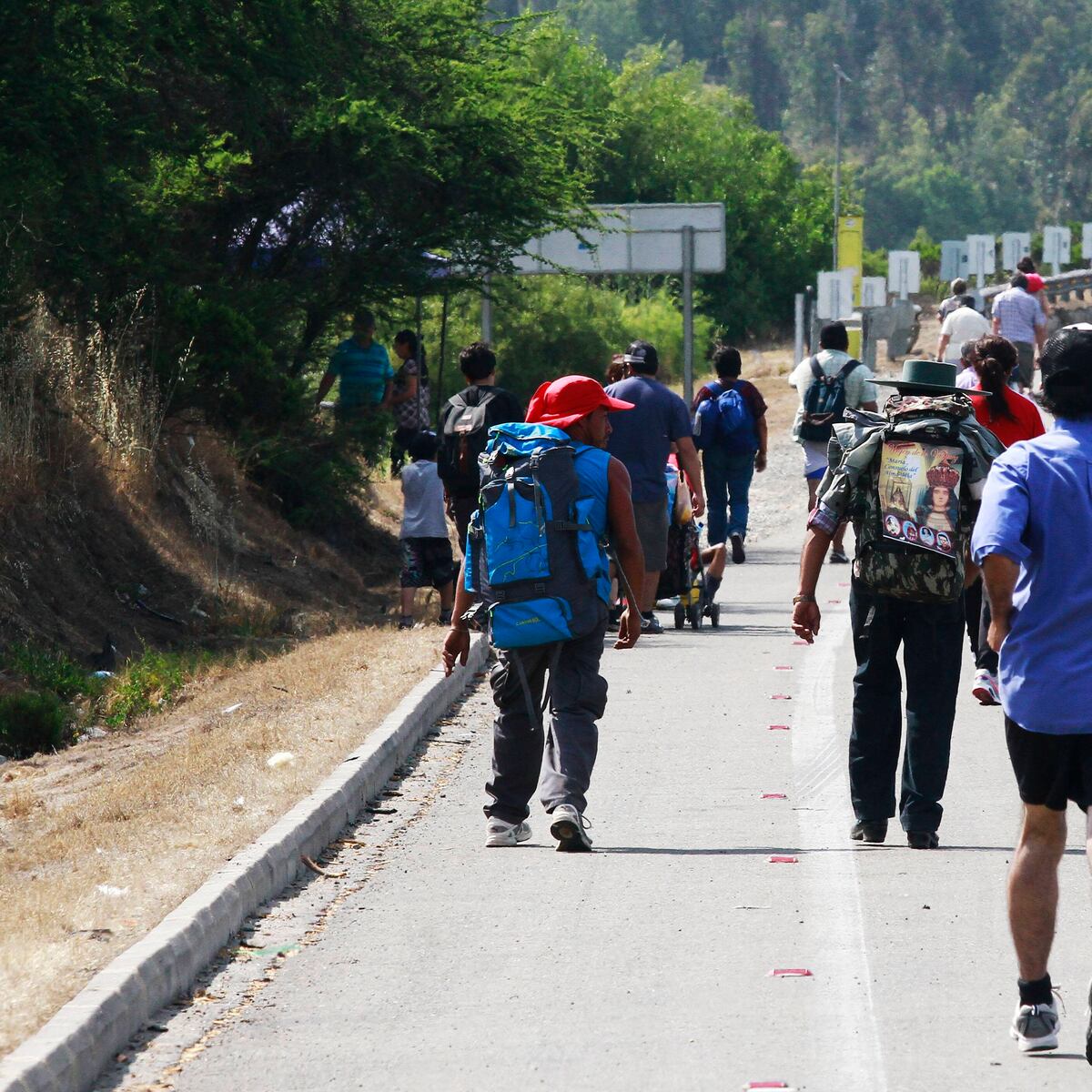 Cortes de tránsito en Ruta 68 por peregrinación a Lo Vásquez Cortes de tránsito en Ruta 68 por peregrinación a Lo Vásquez