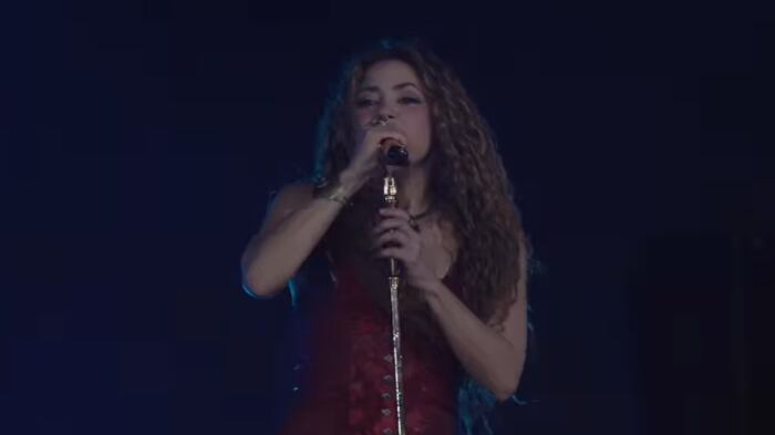 Shakira lista para cantar en Chile.