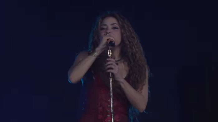 Shakira lista para cantar en Chile.