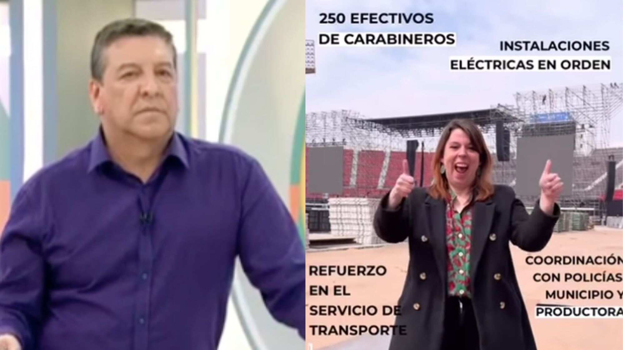 Julio César Rodríguez y Constanza Martínez | Captura: CHV e Instagram