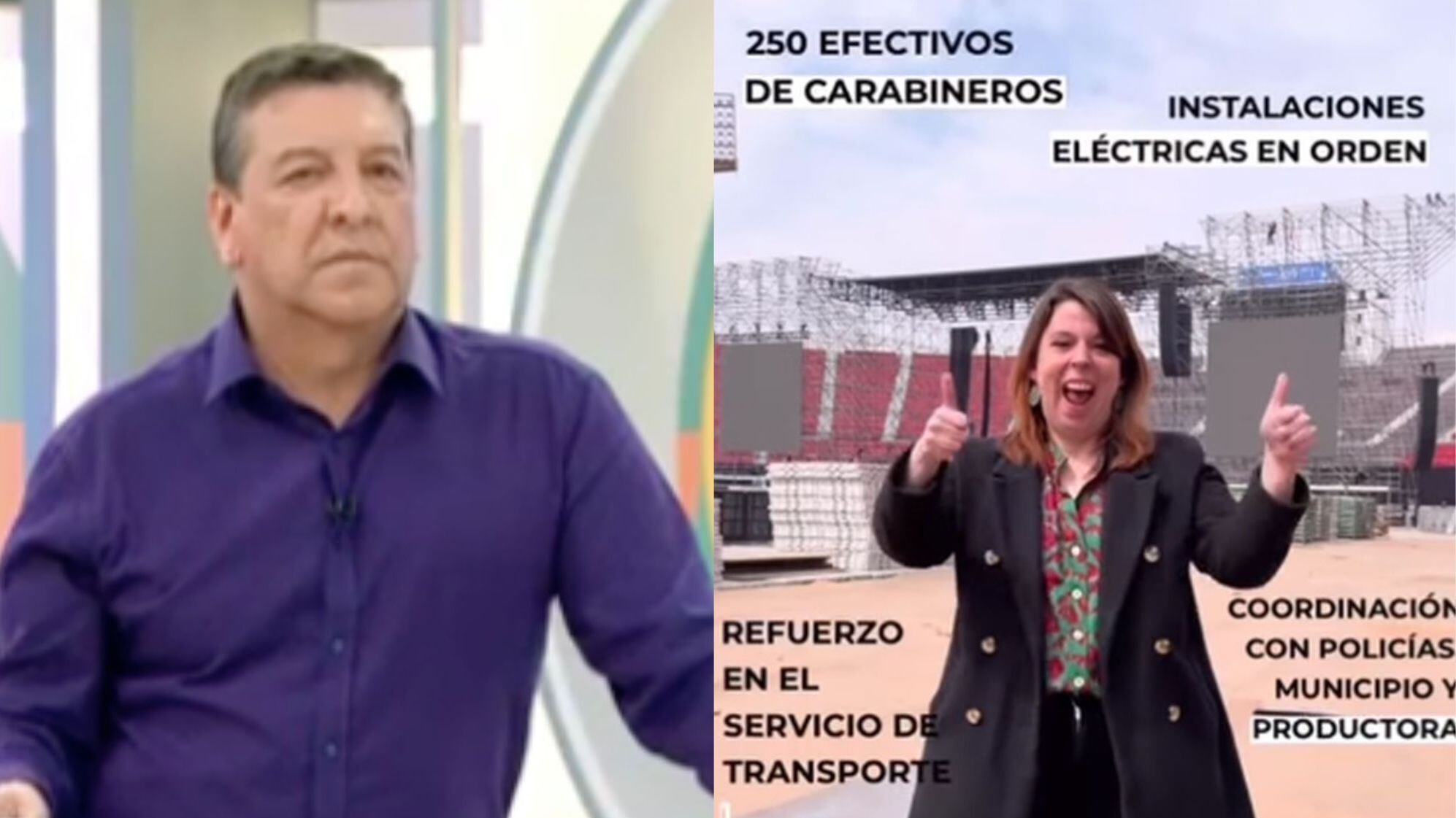 Julio César Rodríguez y Constanza Martínez | Captura: CHV e Instagram