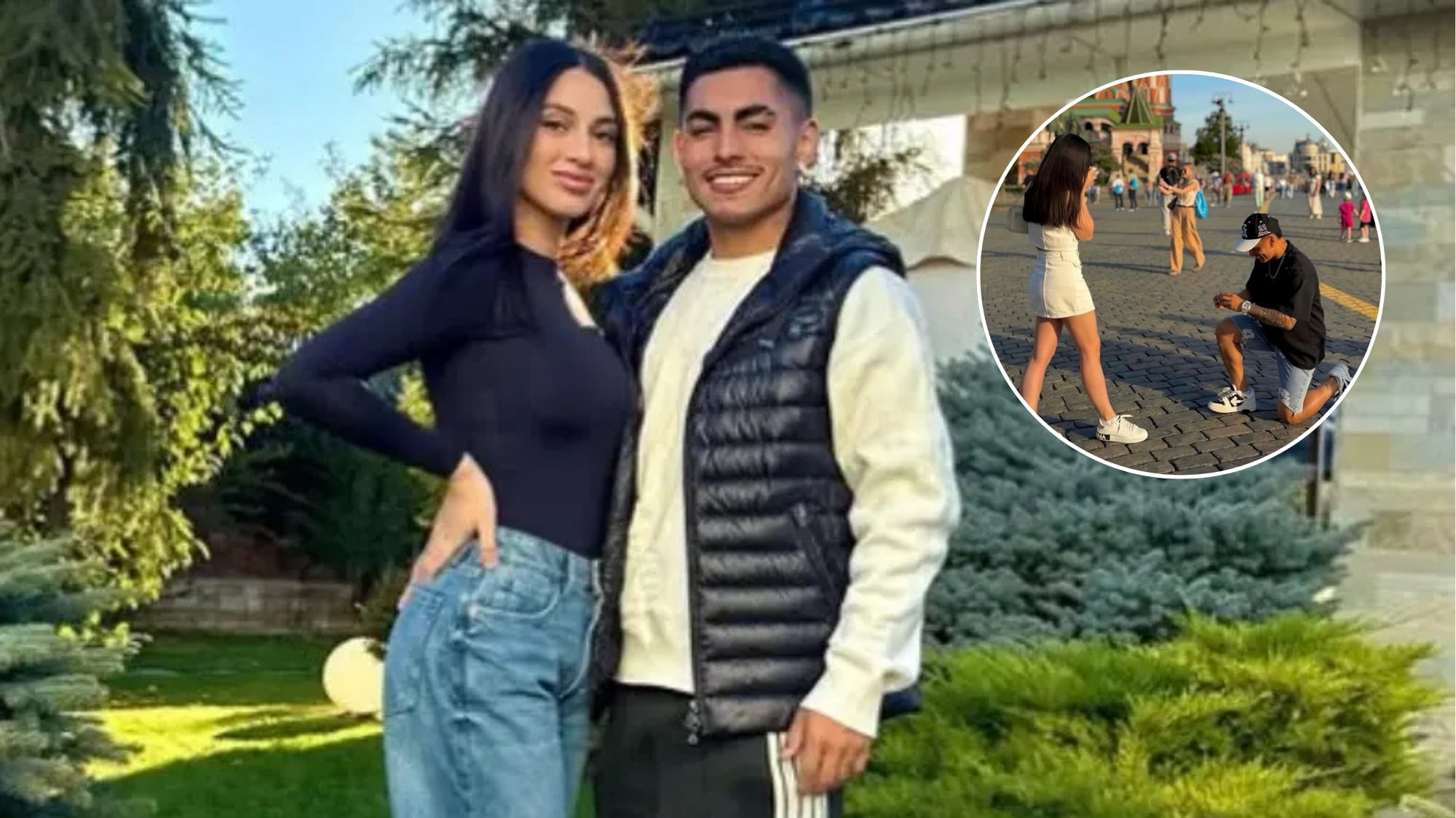 “Sí, para toda la vida”: Jordhy Thompson le pidió matrimonio a Camila Sepúlveda en Moscú