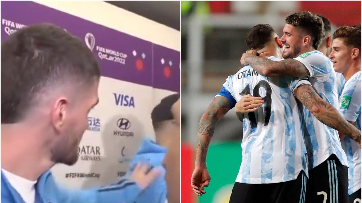 De Paul a Otamendi en Argentina: “Lo amo… en la pieza es un osito de peluche”