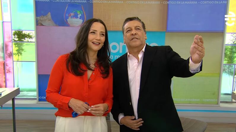 Andrea Arístegui llegó a Contigo en la mañana | Captura: Chilevisión