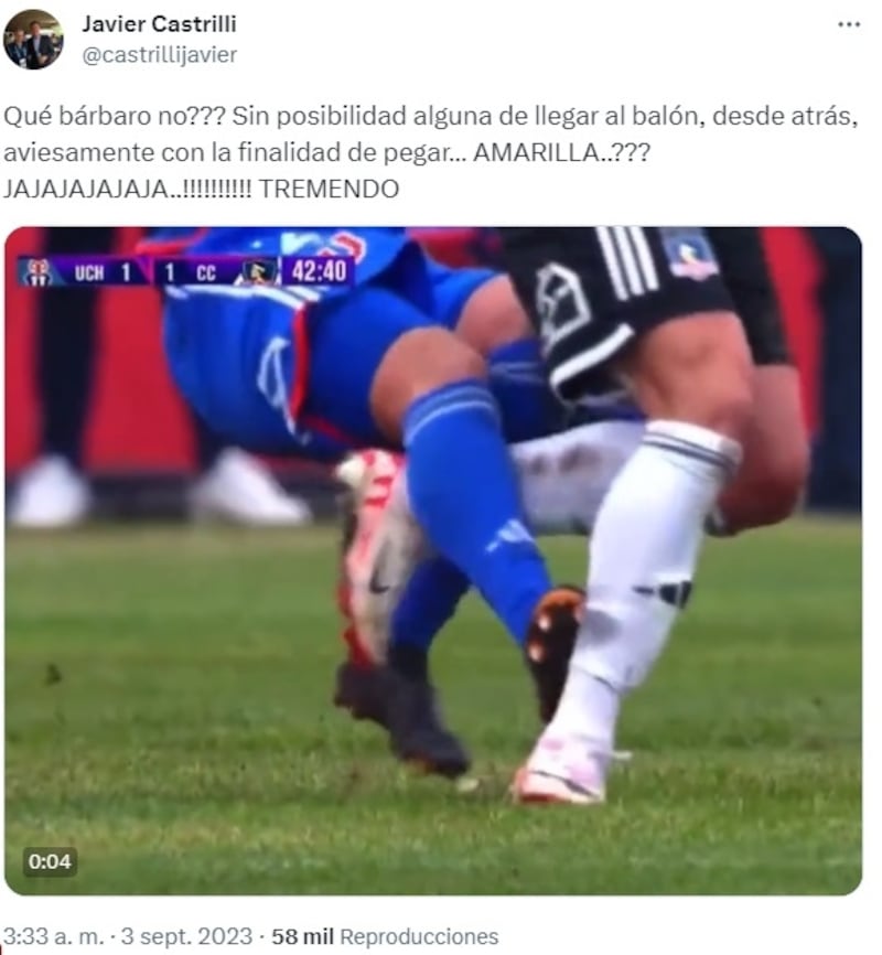 El expito argentino defenestró el trabajo de Felipe González en el arbitraje del empate entre la U y Colo Colo.