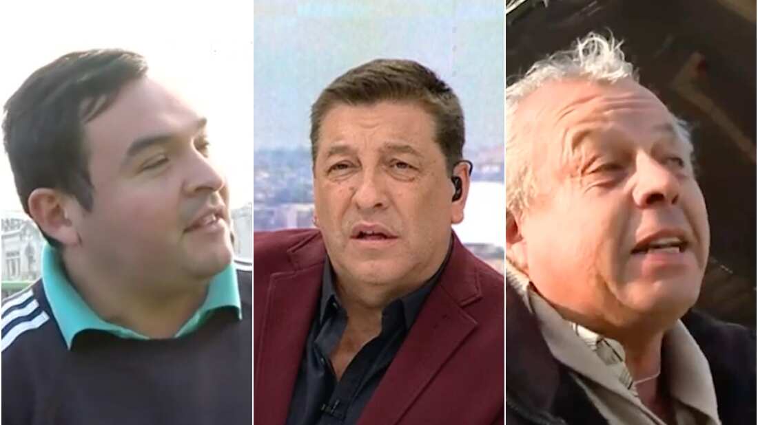 Julio César Rodríguez y taxistas