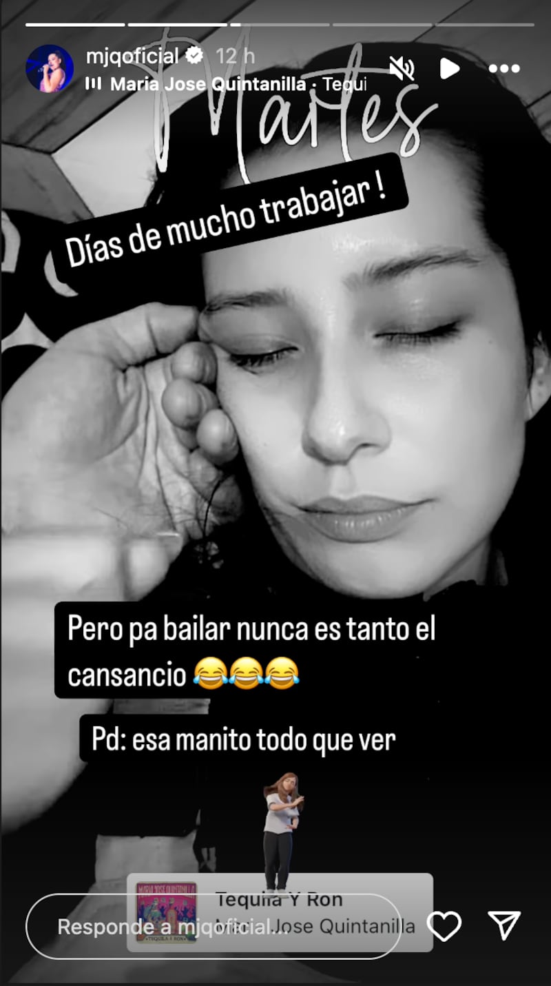 Historia de María José Quintanilla | Fuente: Instagram @mjqoficial