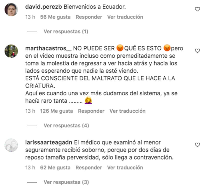 Capturas de pantalla de Instagram.