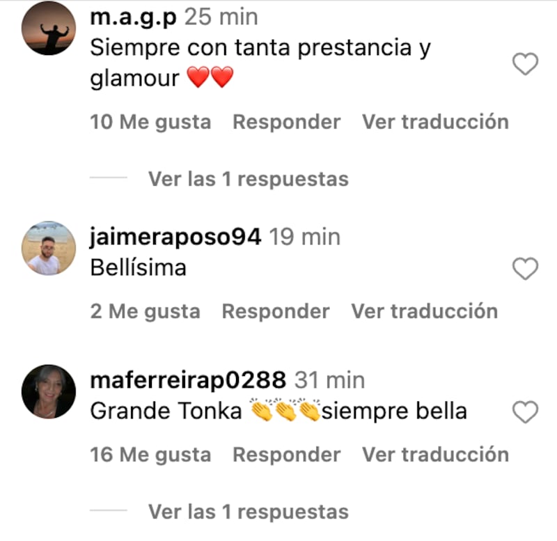 Comentarios sobre Tonka Tomicic | Captura: Instagram