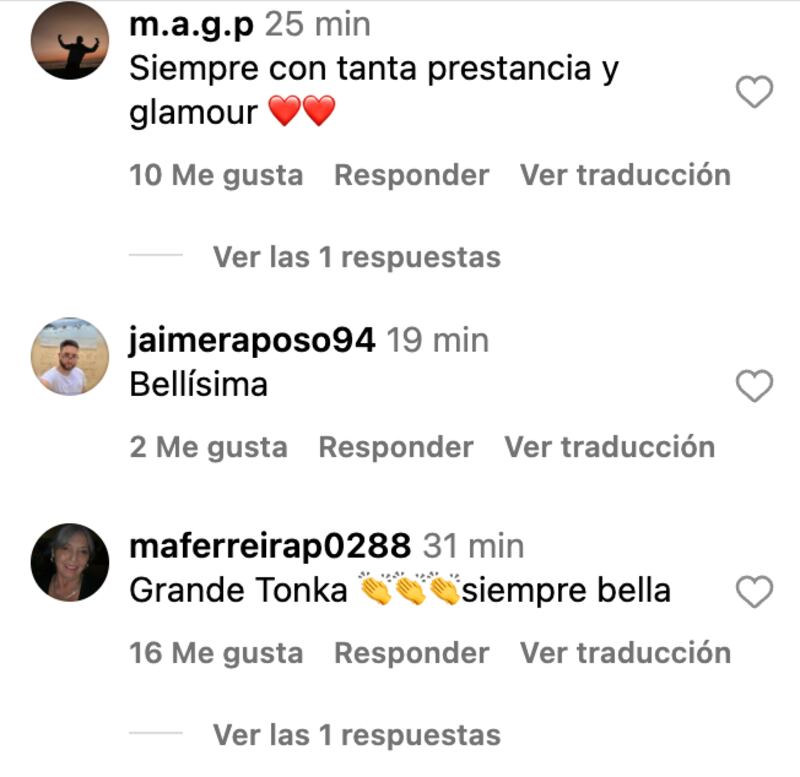 Comentarios sobre Tonka Tomicic | Captura: Instagram