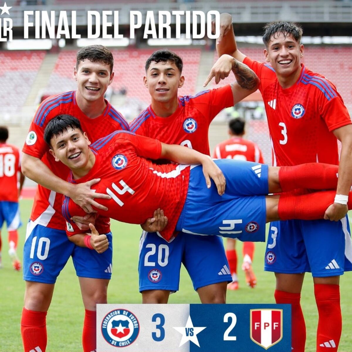Chile Sub 20 vence a Perú en remontada épica Chile Sub 20 vence a Perú en remontada épica