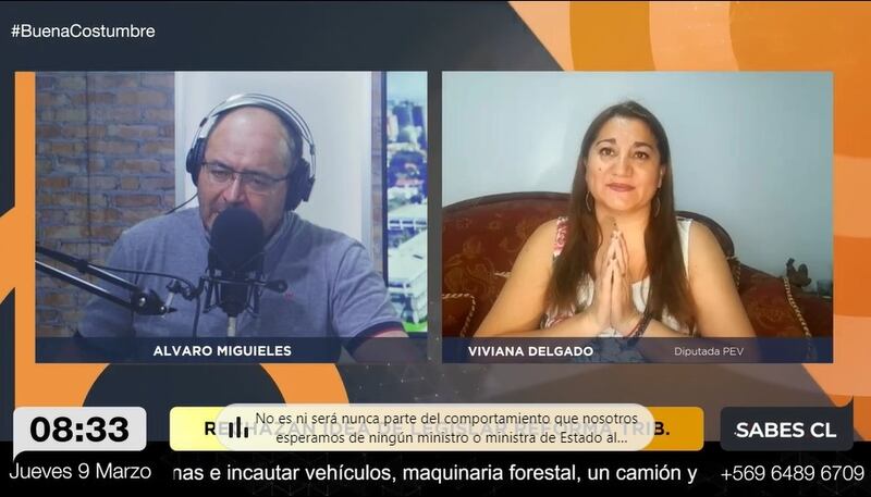 La diputada Viviana Delgado explicó este jueves los motivos de su ausencia en la votación por la idea de legislar respecto de la Reforma Tributaria impulsada por el Ministro de Hacienda, Mario Marcel.