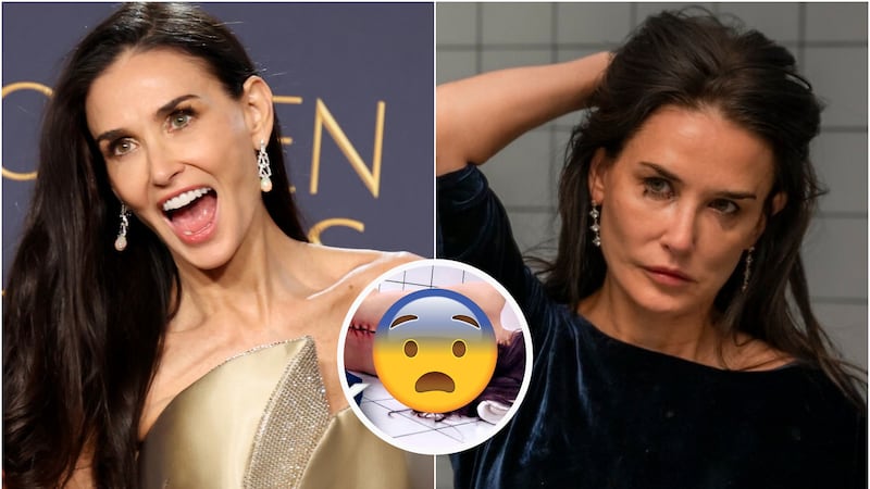 ¡Escalofriante y glamorosa! Demi Moore impactó a los 62 con un inesperado guiño a ‘La sustancia’, en los CCA 2025