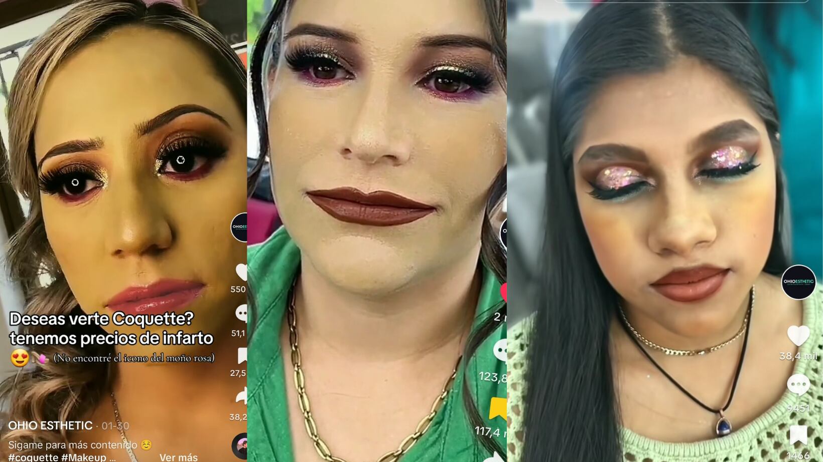 Peluquería se hace viral por feos maquillajes en TikTok