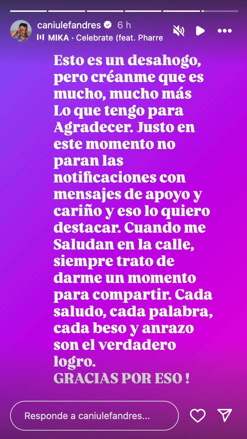 Historia de Andrés Caniulef | Fuente: Instagram @caniulefandres