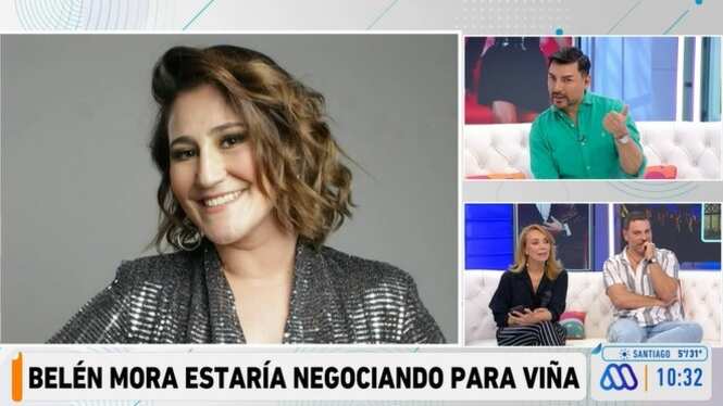 En el matinal "Mucho Gusto" entrevistaron a la humorista Belén Mora, uno de los nombres que negocia con los organizadores del Festival de Viña.