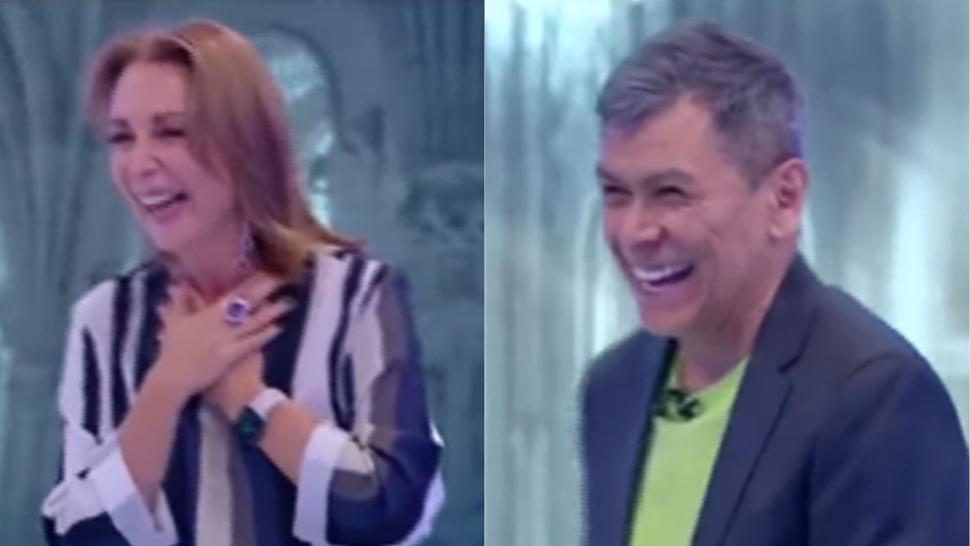 Karen Doggenweiler y Álvaro Torres en “Mucho Gusto” | Captura