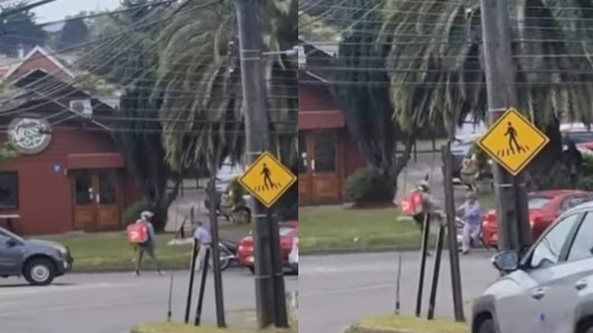 Repartidor le propinó brutal patada en el rostro adulto mayor tras discusión de tránsito Concepción