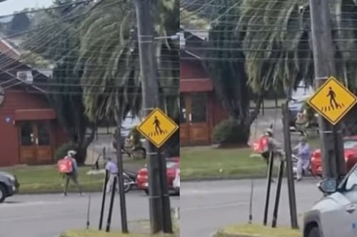 Repartidor le propinó brutal patada en el rostro a adulto mayor tras discusión de tránsito Concepción