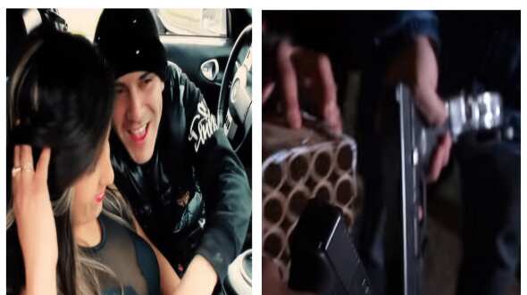 Hecnaboy fue detenido por andar en vehículo robado.