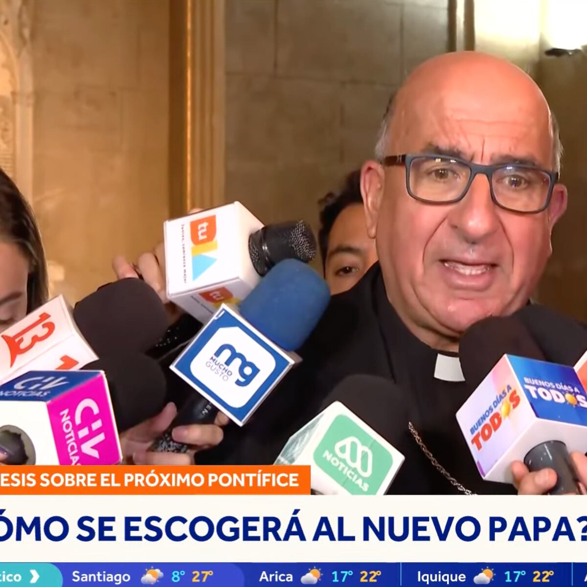 Cardenal Chomalí se emociona al hablar de su participación en el cónclave Cardenal Chomalí se emociona al hablar de su participación en el cónclave