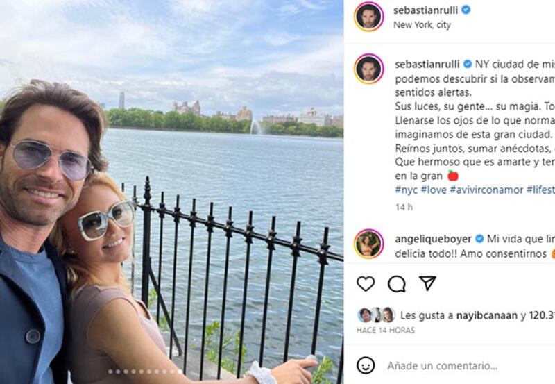 Sebastián Rulli y Angelique Boyer vacaciones