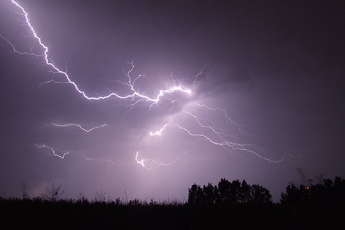 Senapred emitió Alerta SAE por intensas lluvias y tormenta eléctrica en Concepción, Penco y Tomé