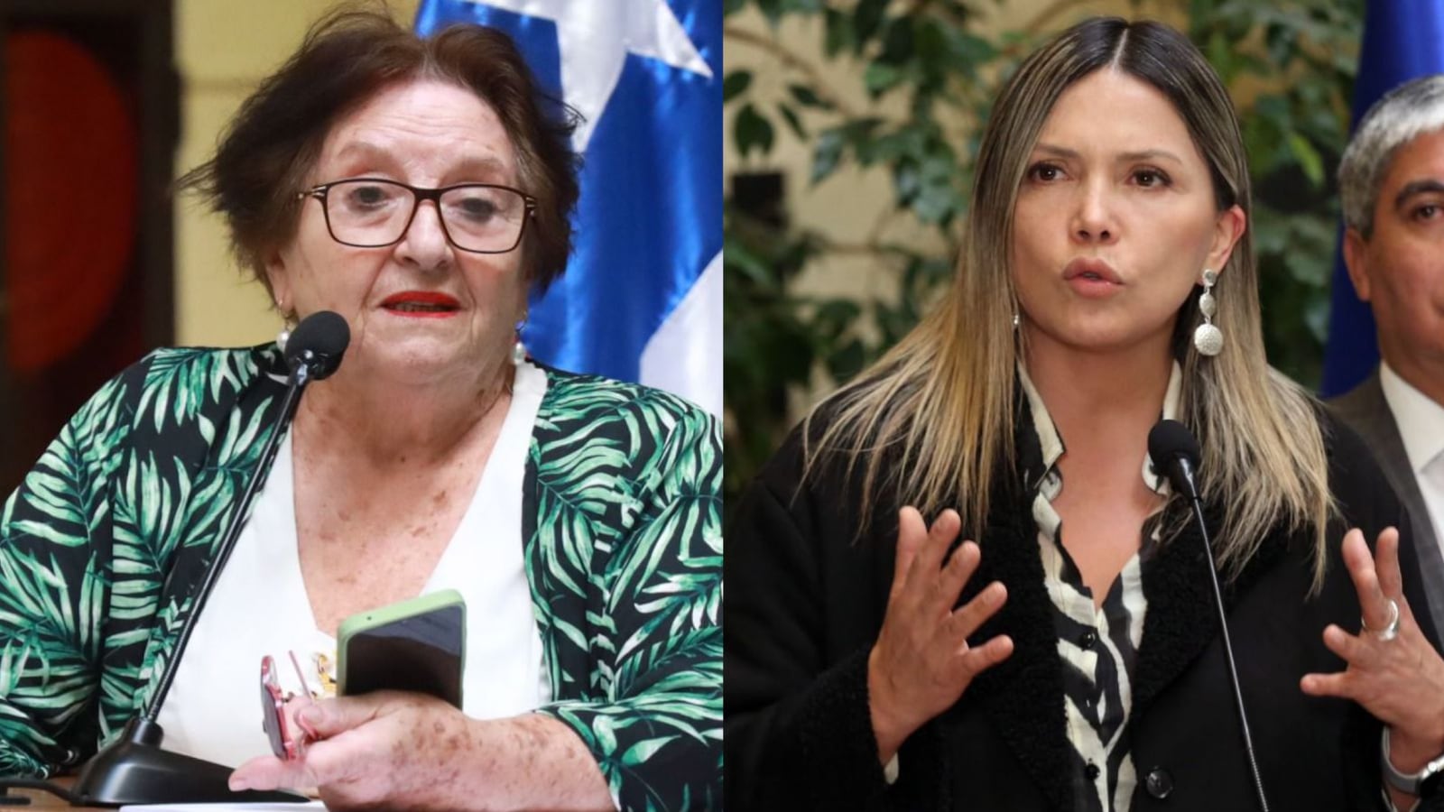 Diputadas María Luisa Cordero y Marlene Pérez