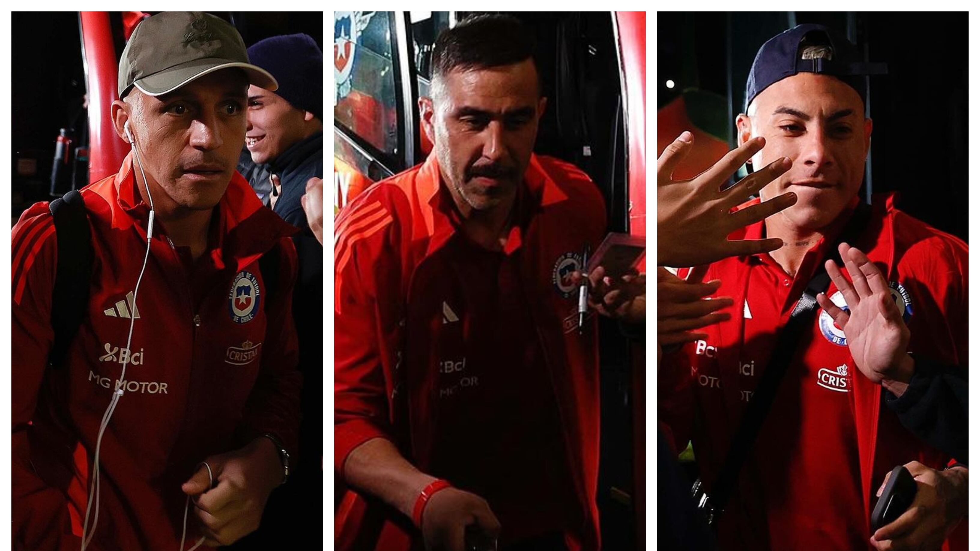 Los tres históricos de la "Generación Dorada" siguen siendo los futbolistas más queridos por los hinchas de la selección chilena, según el último sondeo de Cadem.