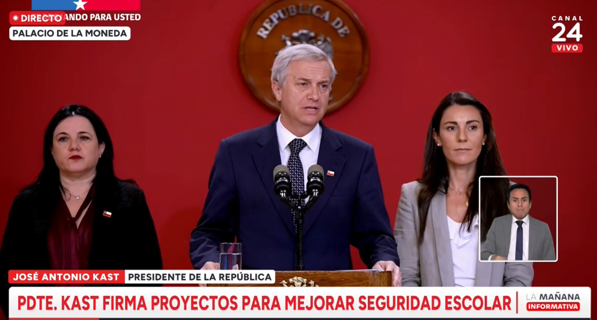 “Chile no puede seguir esperando que ocurra otro hecho violento”: Presidente Kast envía dos proyectos de ley para frenar violencia en colegios