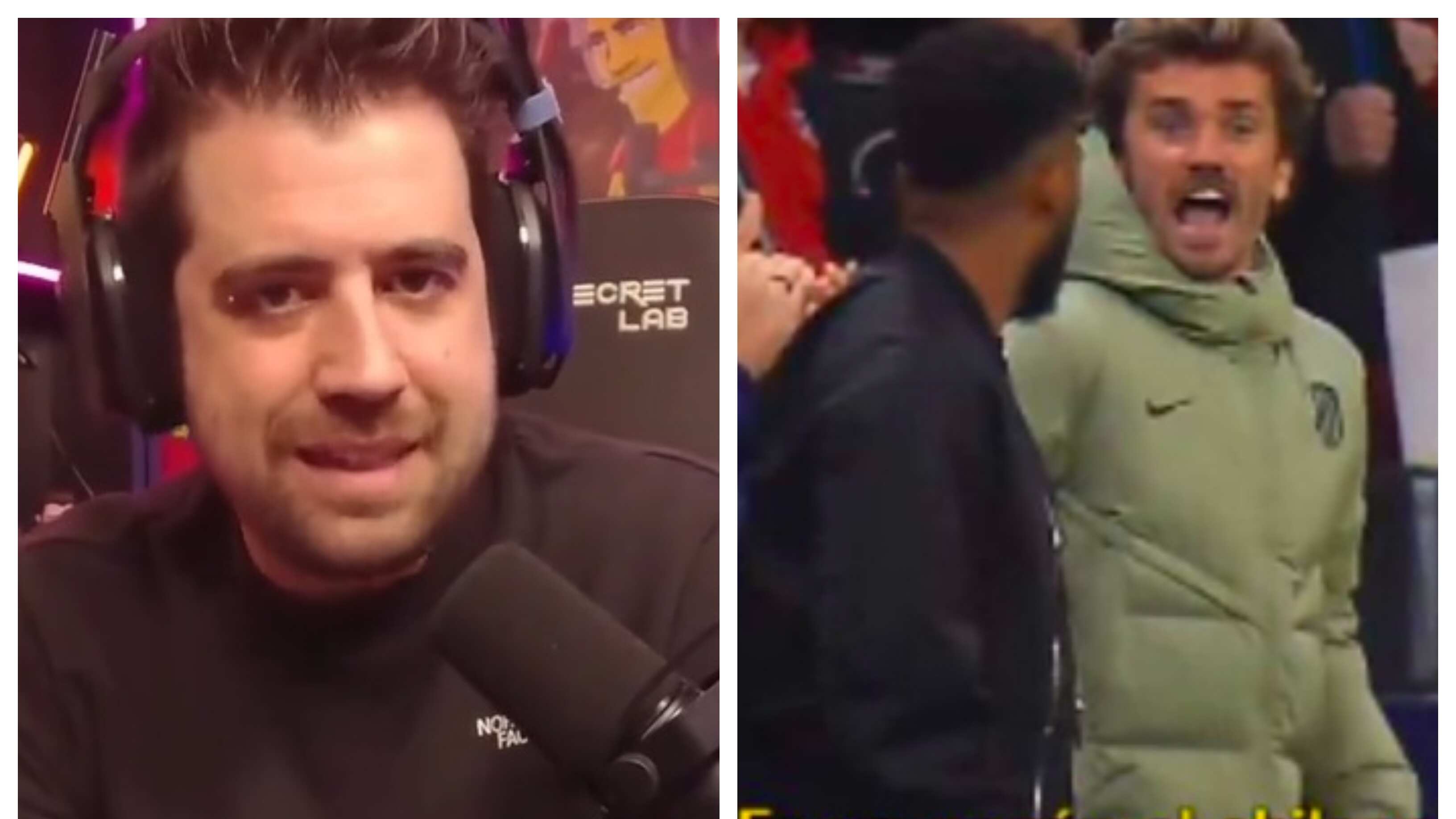 El famoso streamer español le auguró un fatal destino a las redes sociales del delantero francés con los hinchas chilenos liego de insultar a Alexis Sánchez en la Champions League.