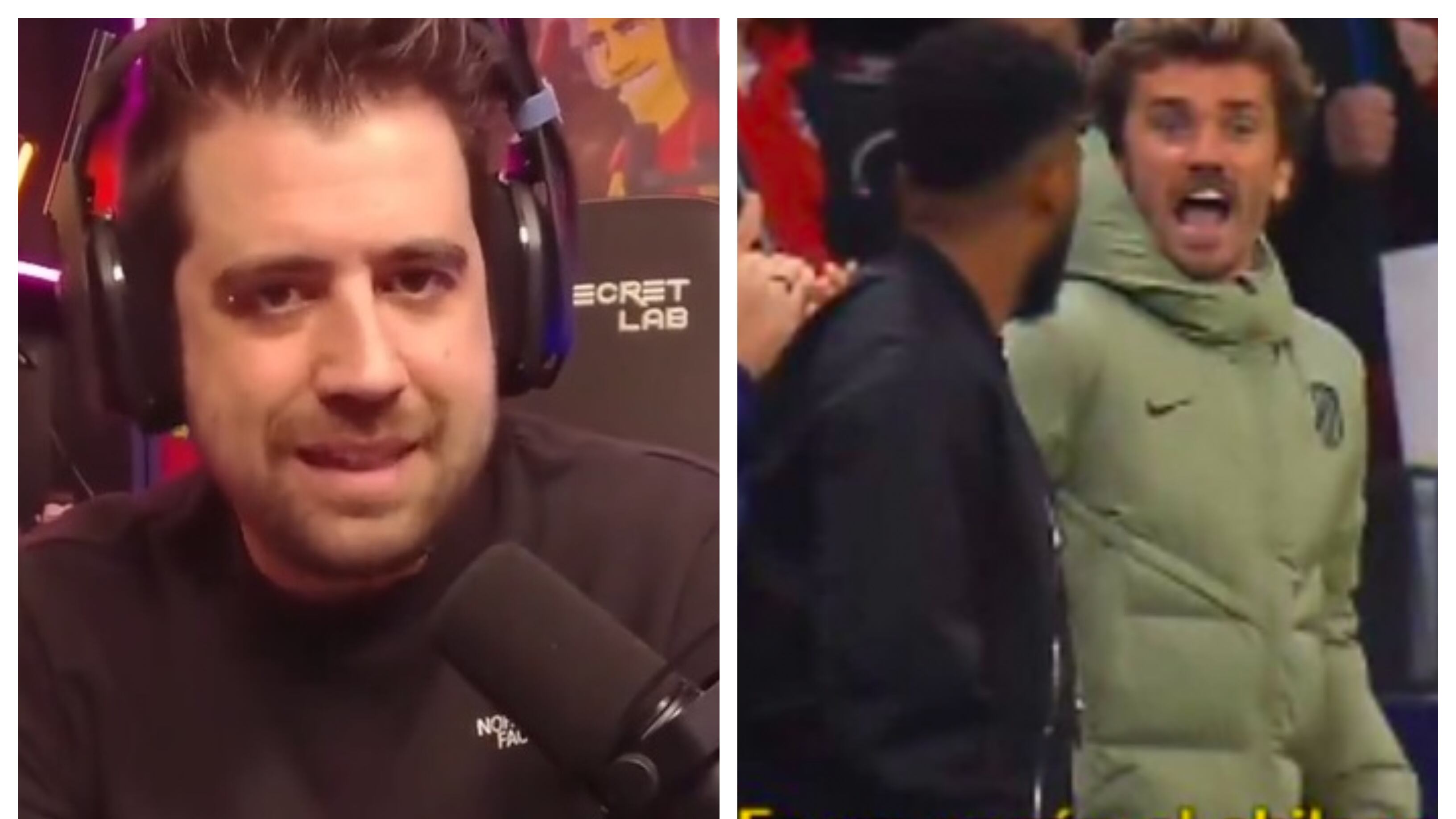 El famoso streamer español le auguró un fatal destino a las redes sociales del delantero francés con los hinchas chilenos liego de insultar a Alexis Sánchez en la Champions League.