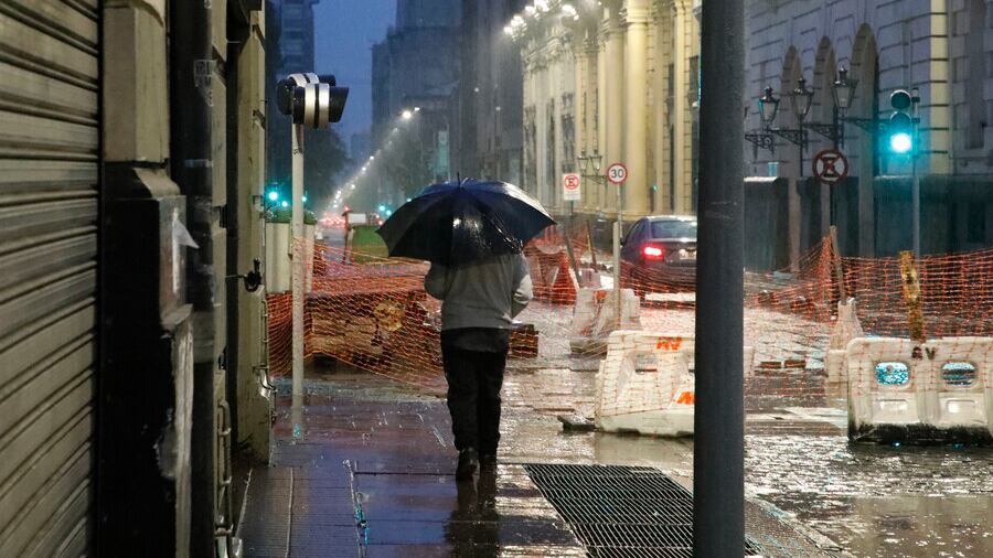 Lluvias en Santiago