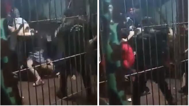 Un registro audiovisual dio cuenta de una agresión por parte de gendarmes en contra de internos de la cárcel de Puente Alto.
Según informó Radio Bío-Bío, todo comenzó con una riña al interior del recinto penal que terminó con un fallecido por ataque con arma cortopunzante. La situación dio pie a un allanamiento, en donde miembros de Gendarmería les propinaron "lumazos" y patadas a los reos.
Seis funcionarios involucrados habrían sido suspendido de sus labores a causa de la agresión. En tanto, el Instituto Nacional de Derechos Humanos (INDH) anunció posibles acciones legales.
"Tras conocerse un video donde se observa que un grupo de gendarmes aplica una golpiza a internos de cárcel de Puente Alto, INDH RM se dirige al penal para constatar estado de salud de privados de libertad y levantar información para la eventual presentación de acciones legales", consignó el INDH vía Twitter.
En tanto, la diputada Ana María Gazmuri (Acción Humanista) anunció oficios a Gendarmería y al Ministerio de Justicia por el hecho.
"Ya estamos oficiando a Gendarmería y al MinjuDDHH por esta grave situación ocurrida en la cárcel de Puente Alto. Los privados de libertad no pierden sus derechos humanos. Esto es un claro e indignante abuso", escribió la legisladora en sus redes sociales.