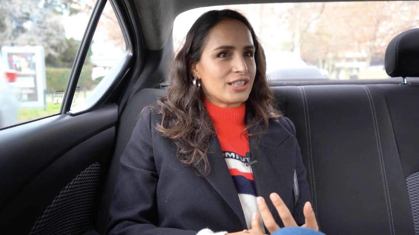 Fernanda Urrejola en “Taxi Libre” | Captura: CHV