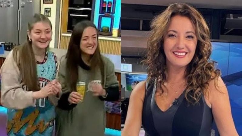 Priscilla Vargas y sus hijas en "Tu Día"