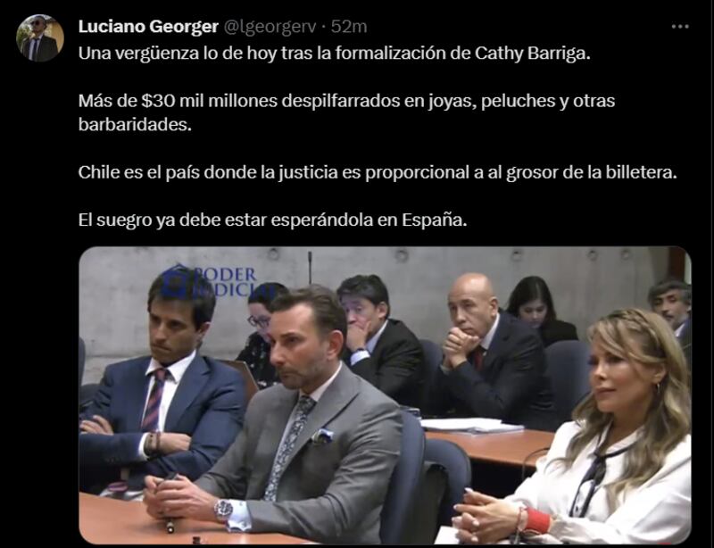 Reacción a medida cautelar de Cathy Barriga | X