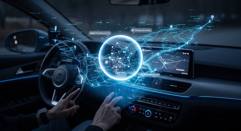 Gemini y Google Maps / Imagen conceptual / Whisk-FW