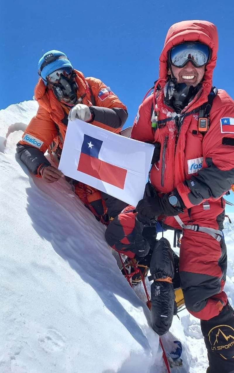 Hernán Leal escaló esta semana el Makalu.
