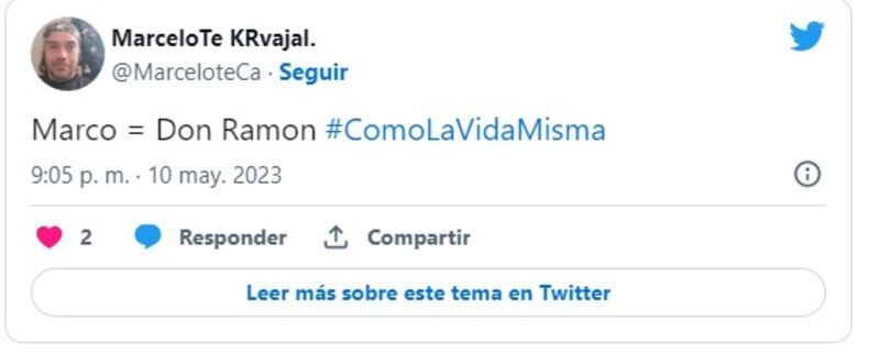 Captura de Twitter