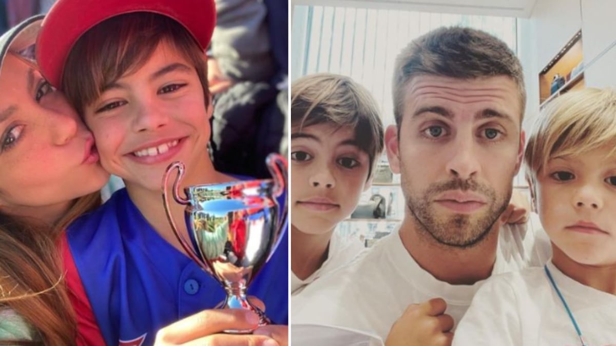 La apática actitud de Sasha y Milán con Piqué antes de irse a Miami con Shakira