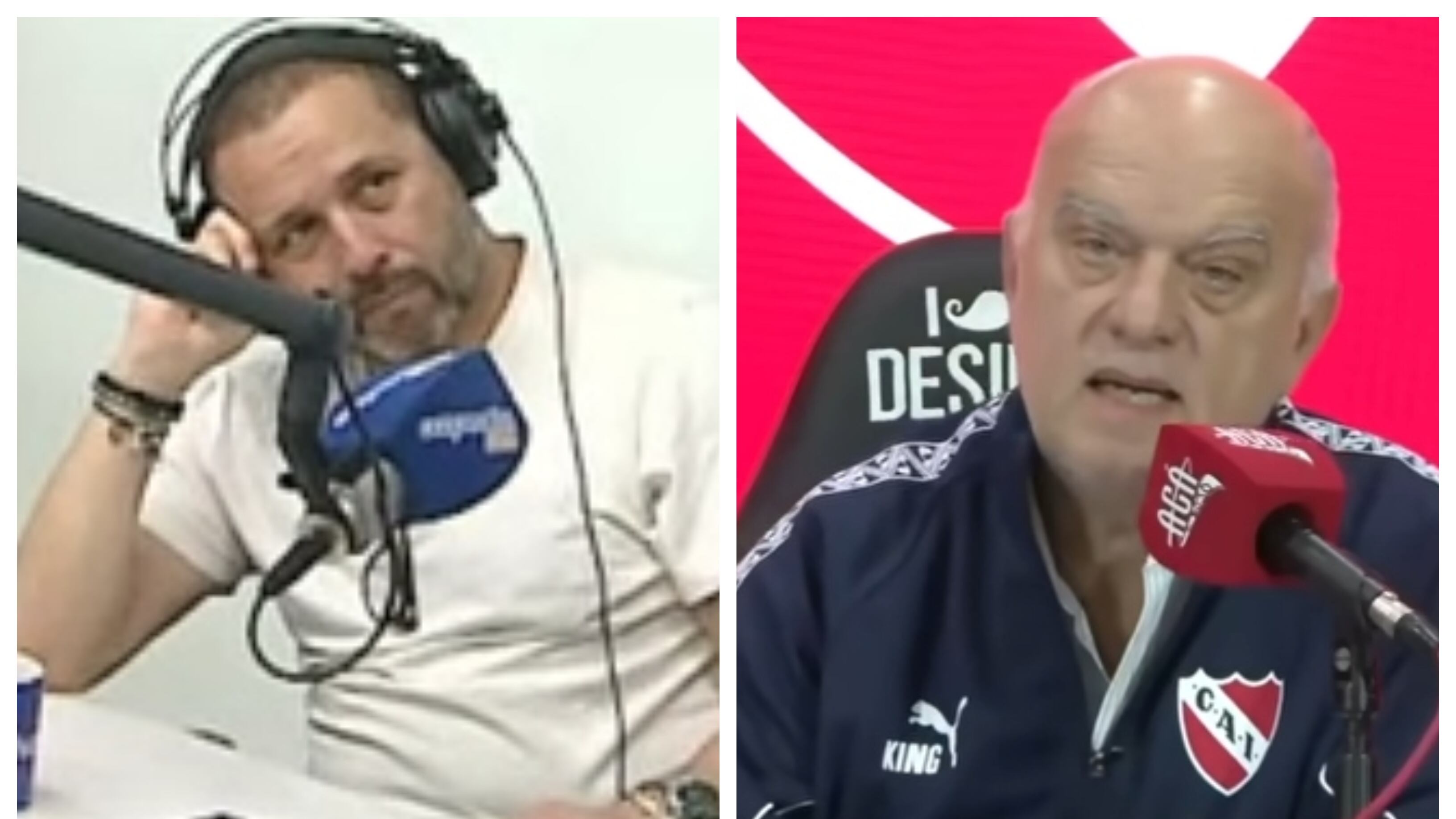 El comentarista deportivo acusó este miércoles al mandamás del cuadro argentino de ser "un ser humano de mie*** y una basura de persona".