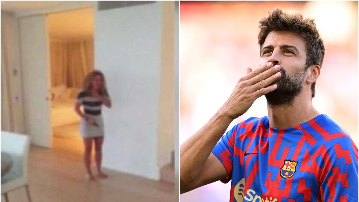 Piqué le metió un pelotazo con intención a Shakira y filtraron el video