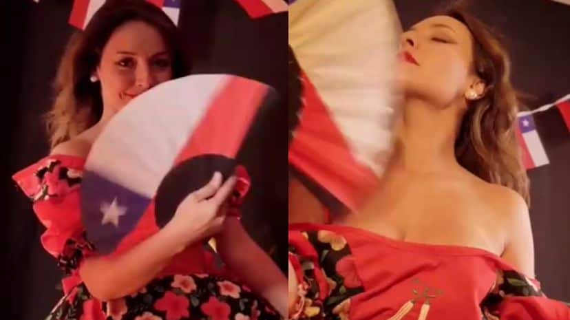 ¡Tiki tiki ti! Camila Polizzi adelanta infartante contenido vestida de huasa para estas Fiestas Patrias