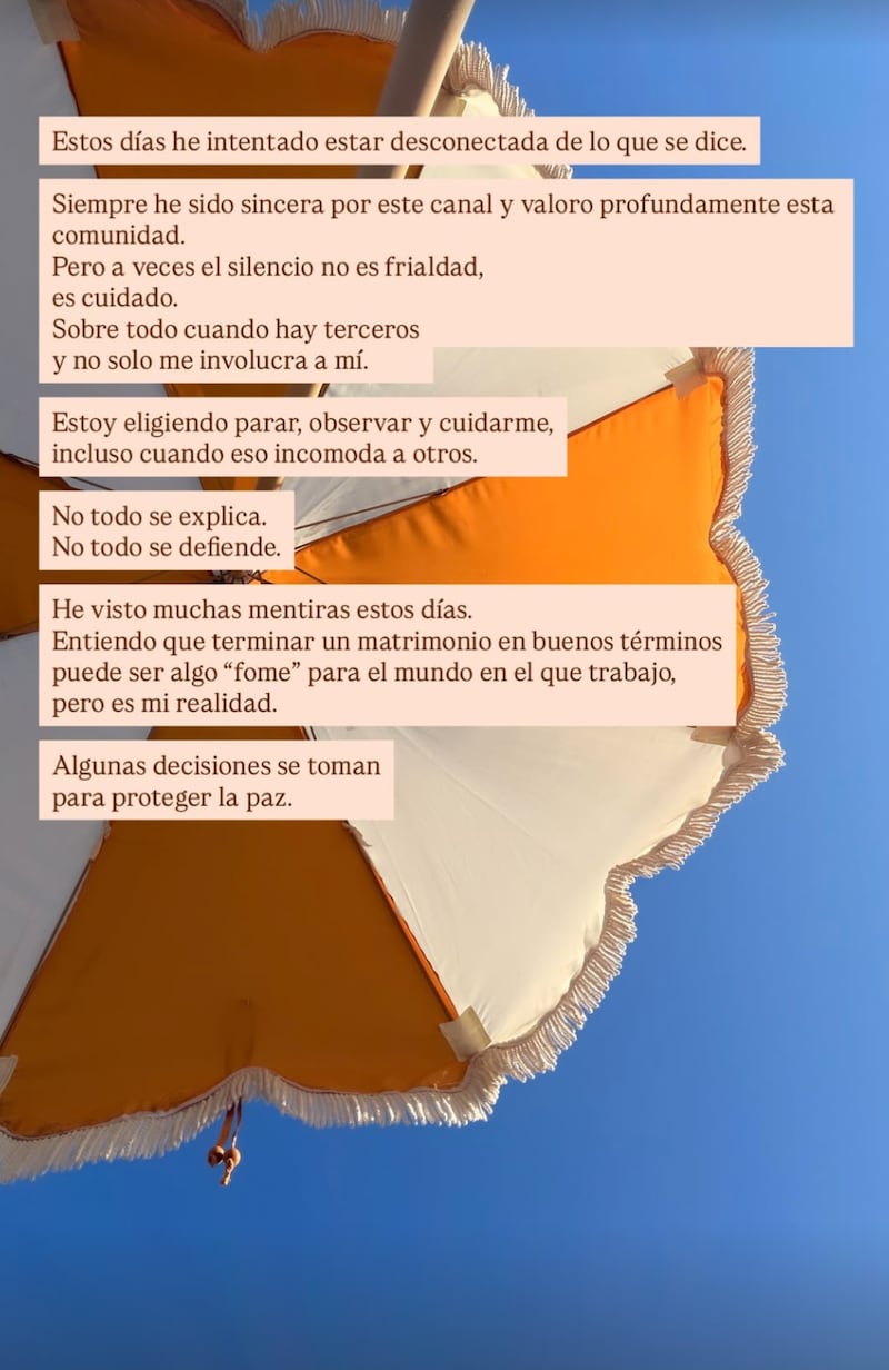 Kika Silva publicó desahogo tras separación de Gonzalo Valenzuela